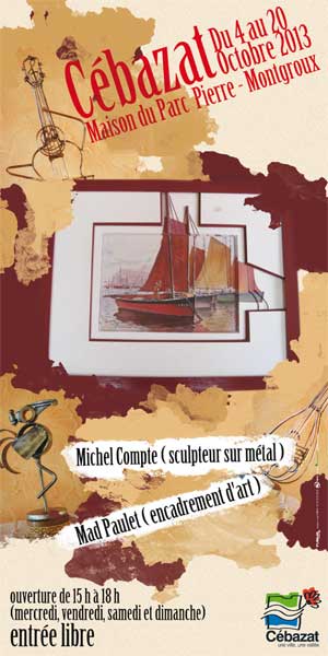 Affiche de l&#39;exposition de Mad Paulet et Michel Compte - JPEG - 31.7 ko